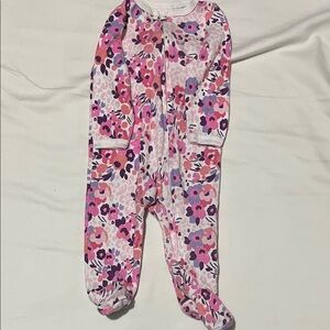 Floral Pink and Purple Kids Footie